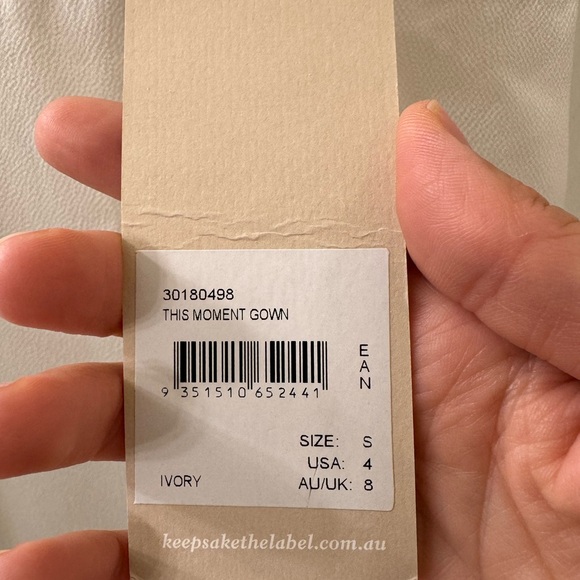 Keepsake The Label This Moment Gown in Ivory Size Small - Picture 5 of 7